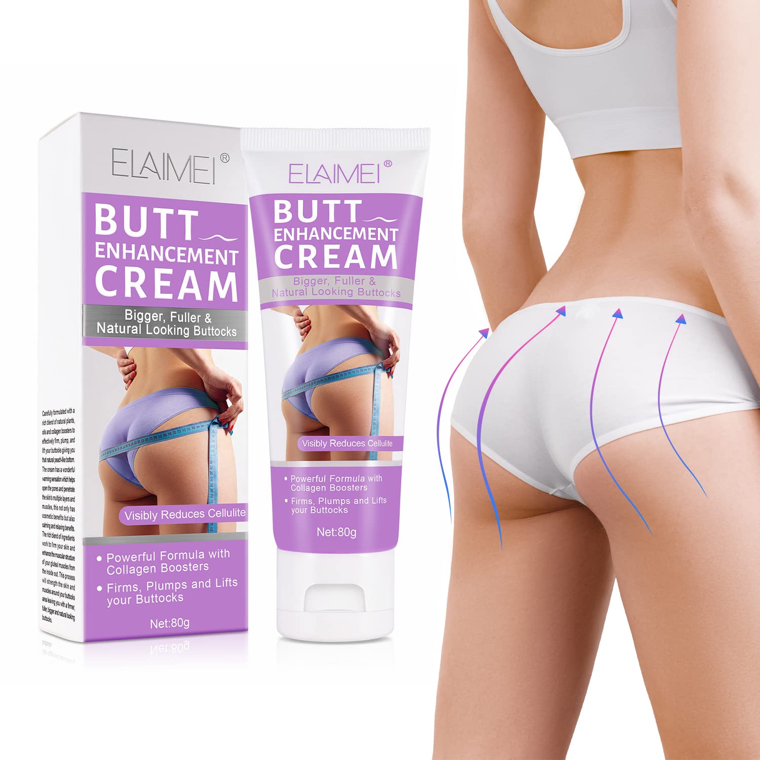 Eagou Butt Lifting Cream - Firming & Tightening Anti-Cellulite Treatment for Body Contouring | Enhance Your Backside for Confidence in Swimwear, Jeans & Intimate Moments