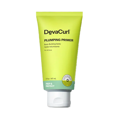DevaCurl Plumping Primer for Curly Hair - Volumizing & Hydrating Styling Cream for Defined Curls - Perfect for Daily Use & Special Occasions