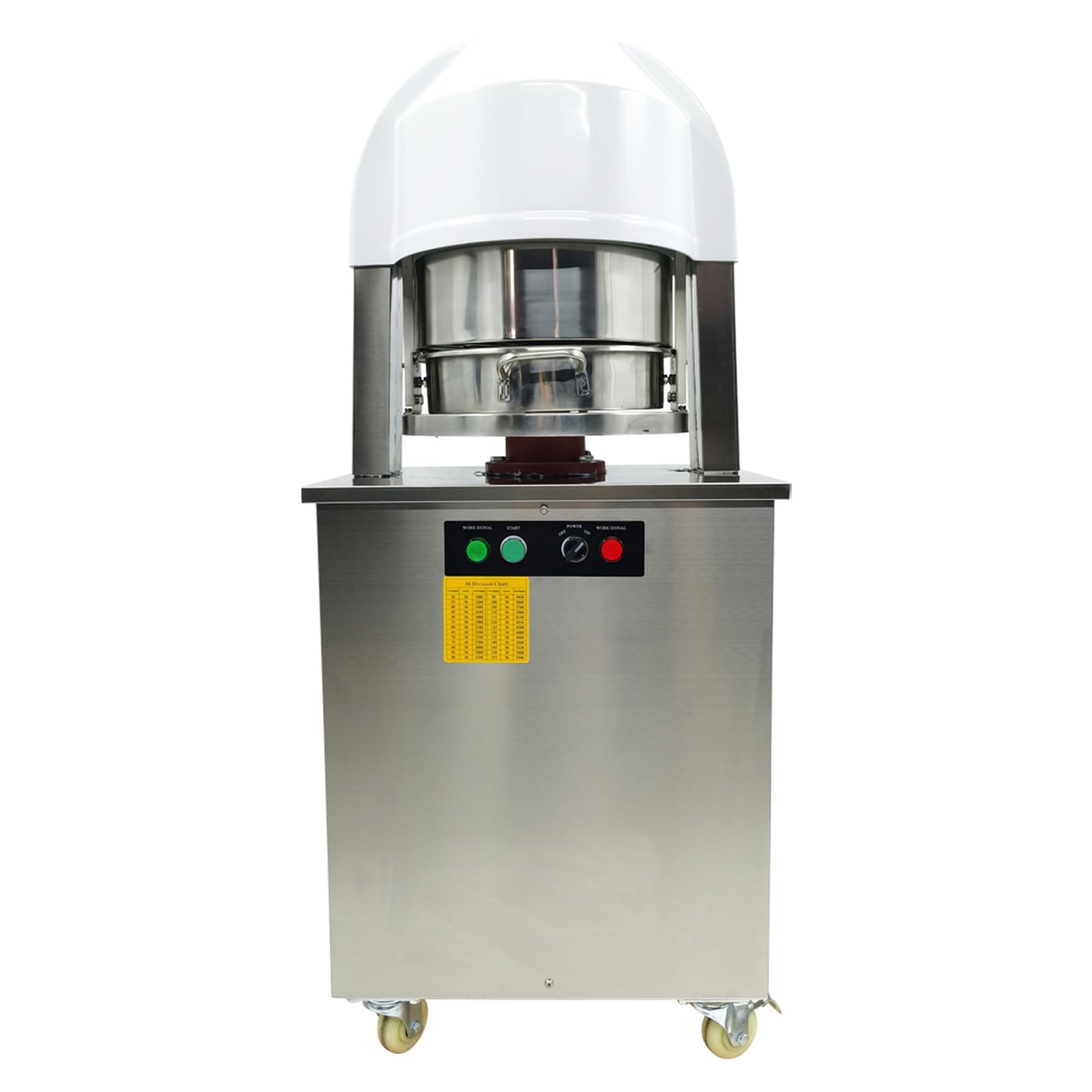 Commercial Electric Automatic Dough Divider Machine - 36pcs Stainless Steel Dough Cutter for Bakery & Pizzeria - 110V Dough Dividing Equipment for Bread, Pizza, Pastry Making - Perfect for Restaurants, Bakeries & Food Production