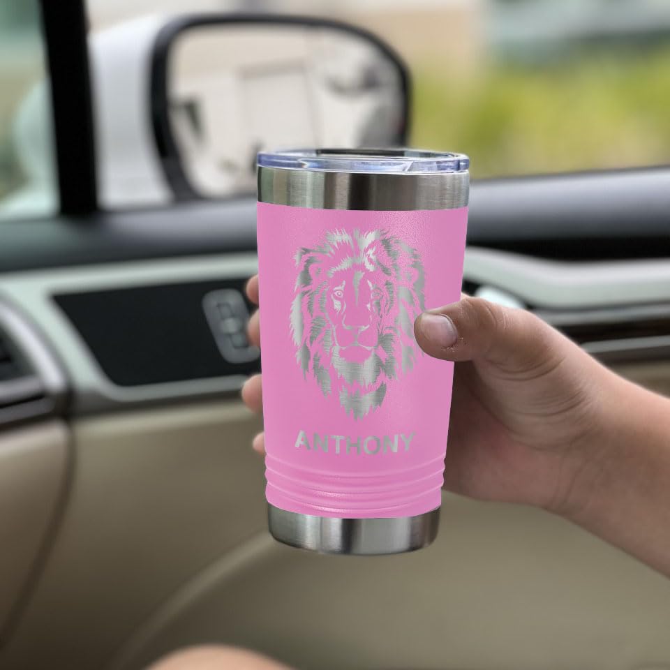 LaserGram 16oz Vacuum Insulated Stainless Steel Tumbler with Lid - Custom Engraved LPN Nurse Gift (Light Purple) | Keeps Drinks Hot/Cold for Hours - Perfect for Nurses, Healthcare Workers & Office Use