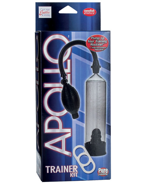 Apollo Penis Pump Trainer Kit - Clear Cylinder for Male Enhancement & Erection Improvement - Perfect for Home Use & Intimate Moments