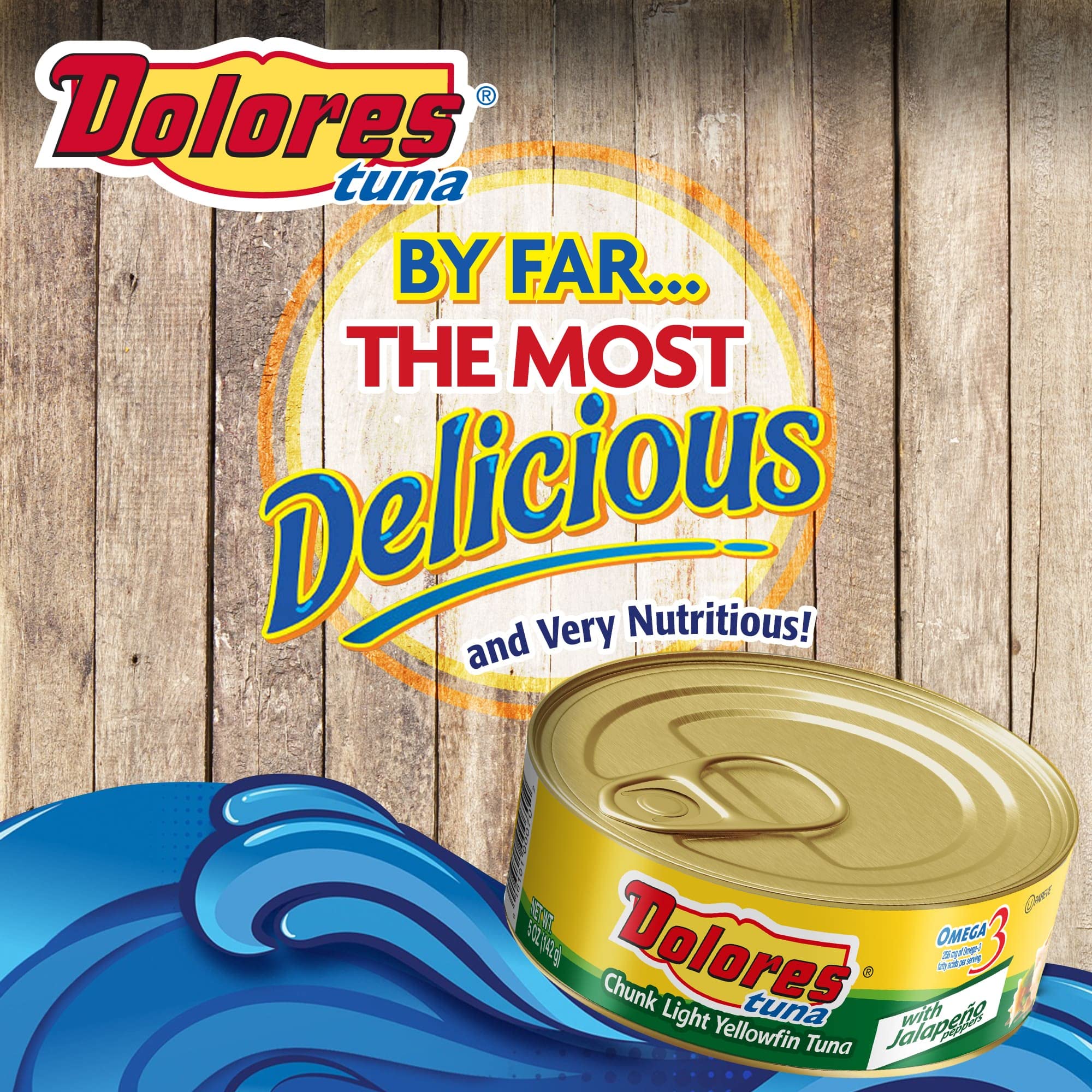 Premium Dolores Yellow Fin Tuna with Jalapenos - 5 oz Can, High Protein Keto & Paleo Snack - Perfect for Salads, Sandwiches, and On-the-Go Meals