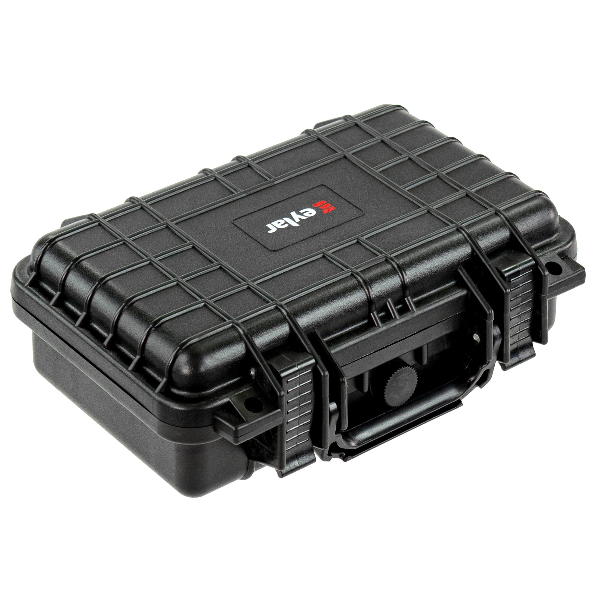 Eylar Hard Gun Case with Custom Logo Plate - Waterproof & Shockproof TSA Approved Rifle Case (11.6x8.3x3.8 Inches) with Protective Foam - Perfect for Firearm Storage, Travel & Outdoor Shooting Range Use