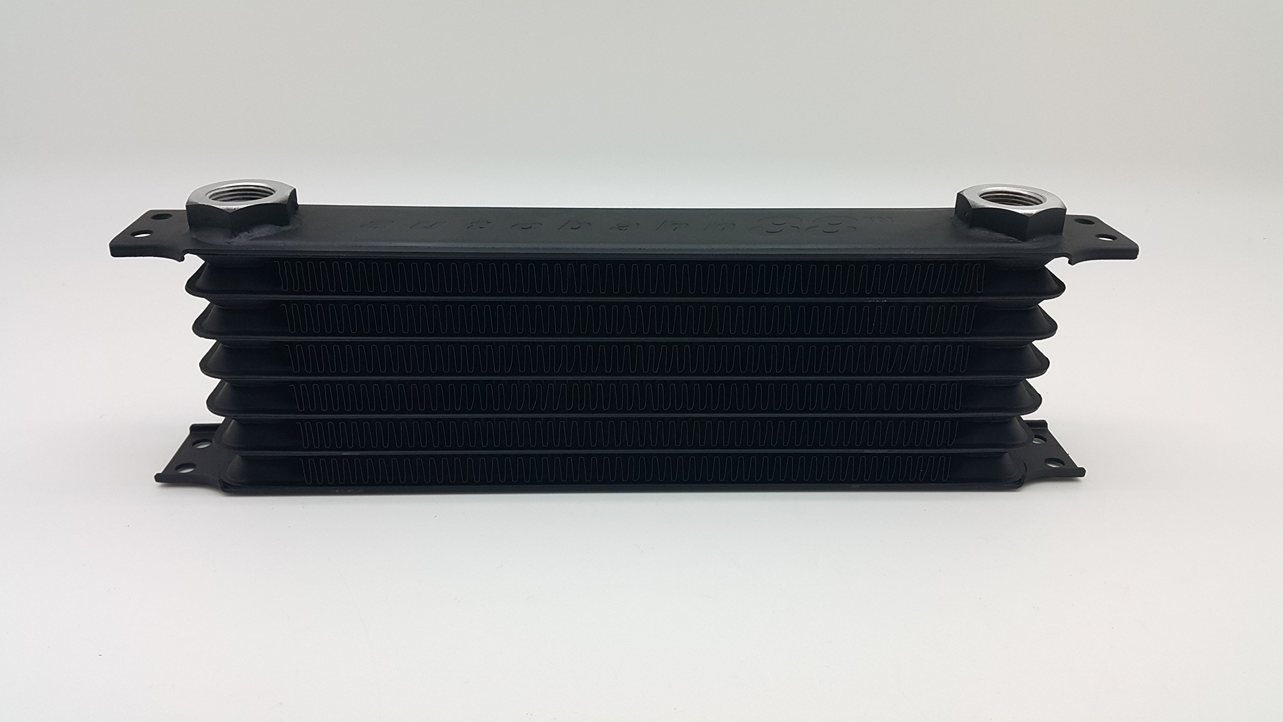 Autobahn88 Universal 7-Row Oil Cooler Combo Kit with Relocation Adapter & 10ft Braided Hose - Ideal for High-Performance & Racing Vehicles