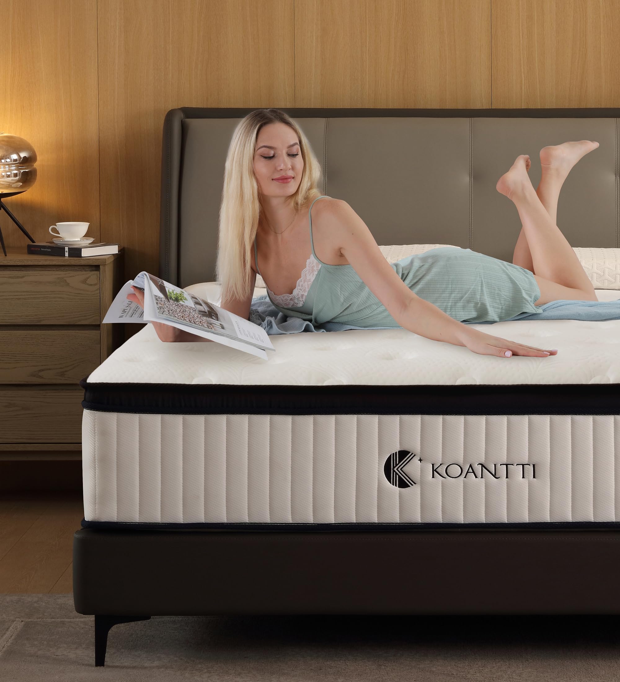 10 Inch Hybrid Full Mattress in a Box - Memory Foam & Pocket Springs for Edge Support & Pressure Relief - Medium Firm White Mattress CertiPUR-US Certified - Perfect for Guest Rooms, Dorms & Apartments
