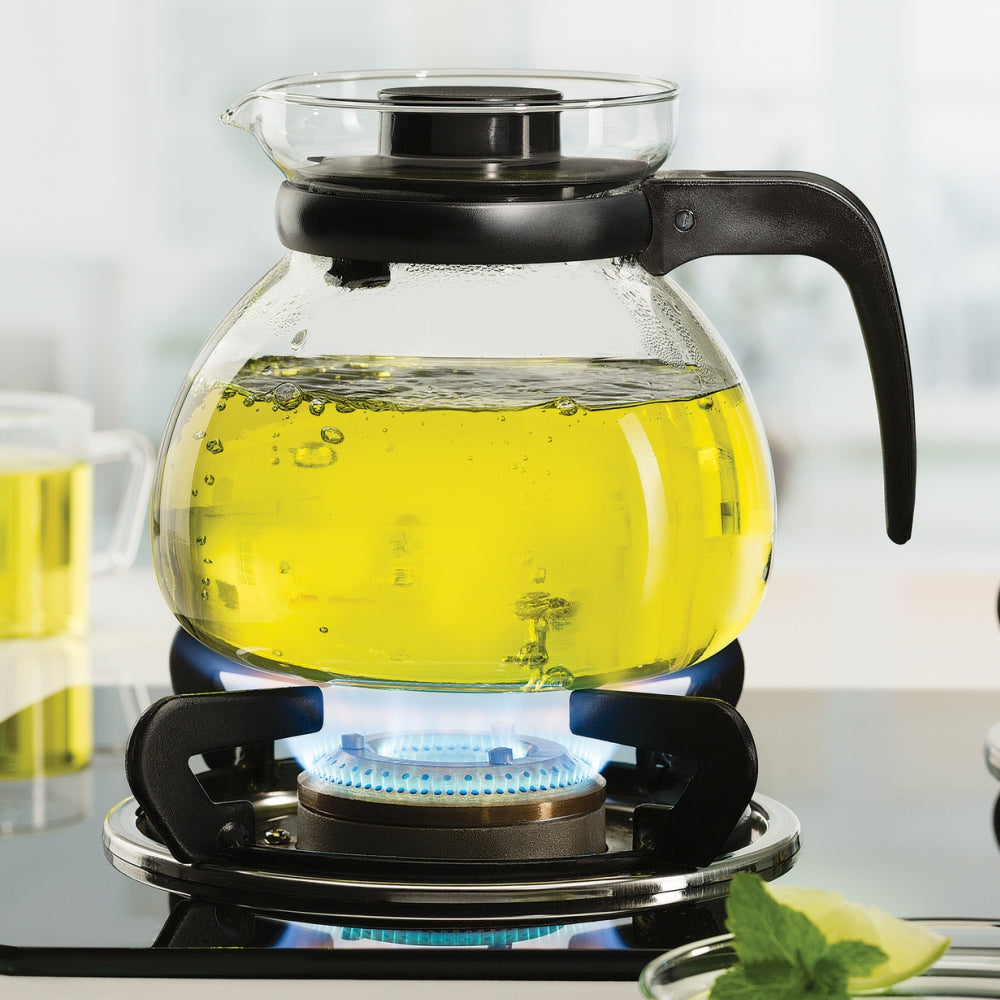Premium Borosilicate Glass Carafe with Built-in Strainer - Ideal for Iced Tea, Cold Brew Coffee & Infused Water Pitcher