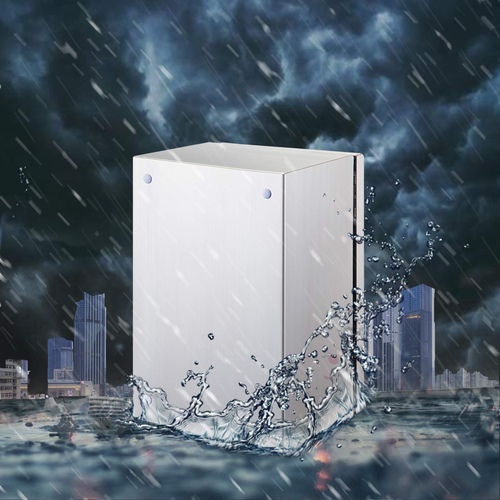 Stainless Steel IP66 Waterproof Electrical Enclosure Box 12x10x6