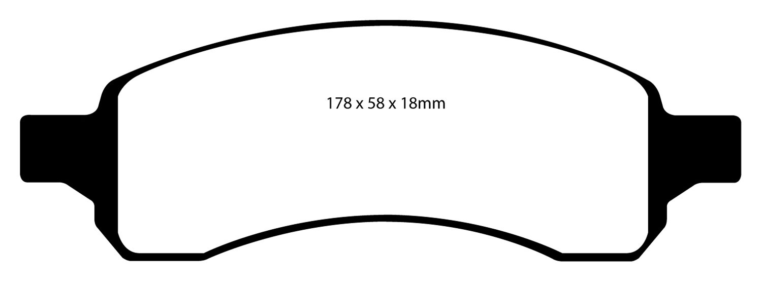 EBC Brakes UD1169 Ultimax Brake Pads - High Performance Ceramic Brake Pads for Cars, Trucks & SUVs | Perfect for Daily Commuting & Aggressive Driving