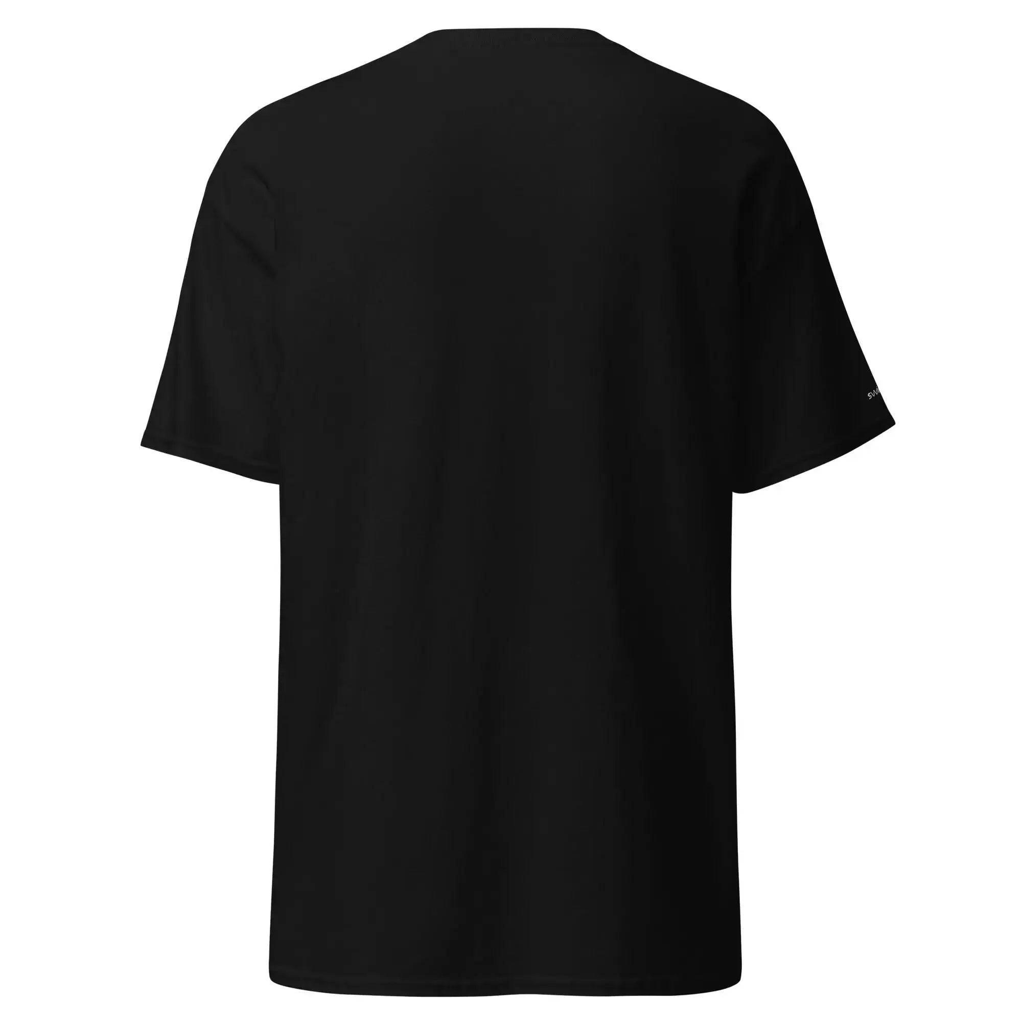 Unisex Jersey Short Sleeve T-Shirt with Mountain Swimmer Graphic - Comfortable Casual Wear for Men & Women - Perfect for Outdoor Activities, Gym, and Everyday Use