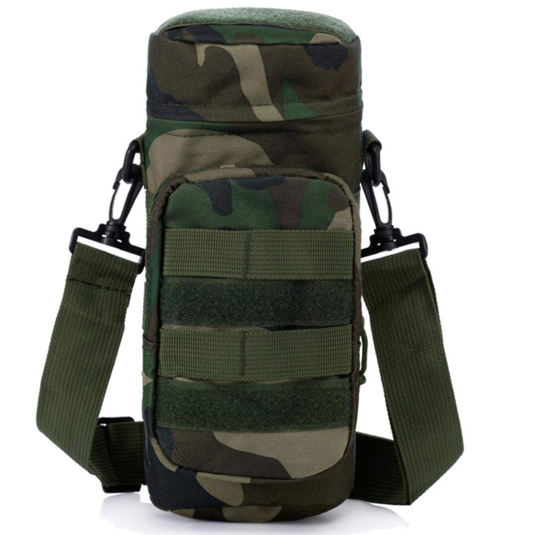 Tactical Water Bottle Pouch - Military Grade Waist & Shoulder Carry Bag for Outdoor Hiking, Camping & Survival Gear - Durable Molle-Compatible Hydration Holder for Travel & Adventure