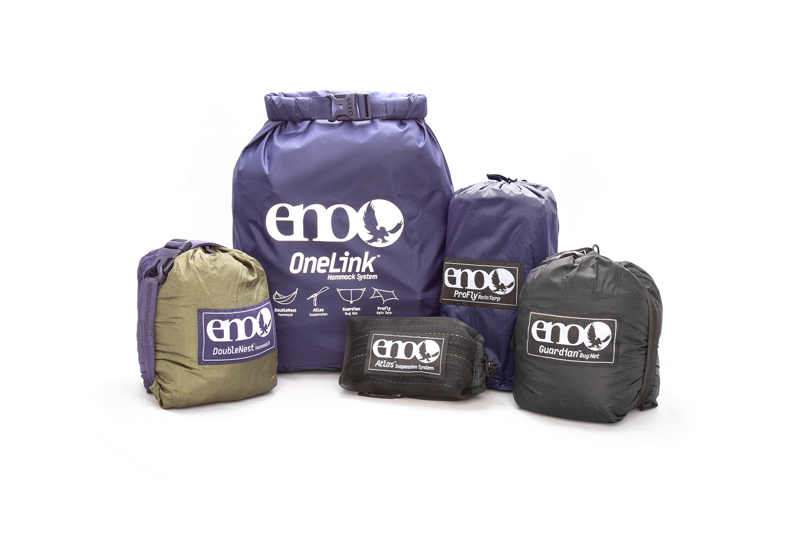 ENO OneLink Hammock System - Lightweight Portable Camping Hammock with Straps & Carabiners for Backpacking, Hiking, Travel - Perfect for Outdoor Adventures & Relaxation in Parks or Backyards