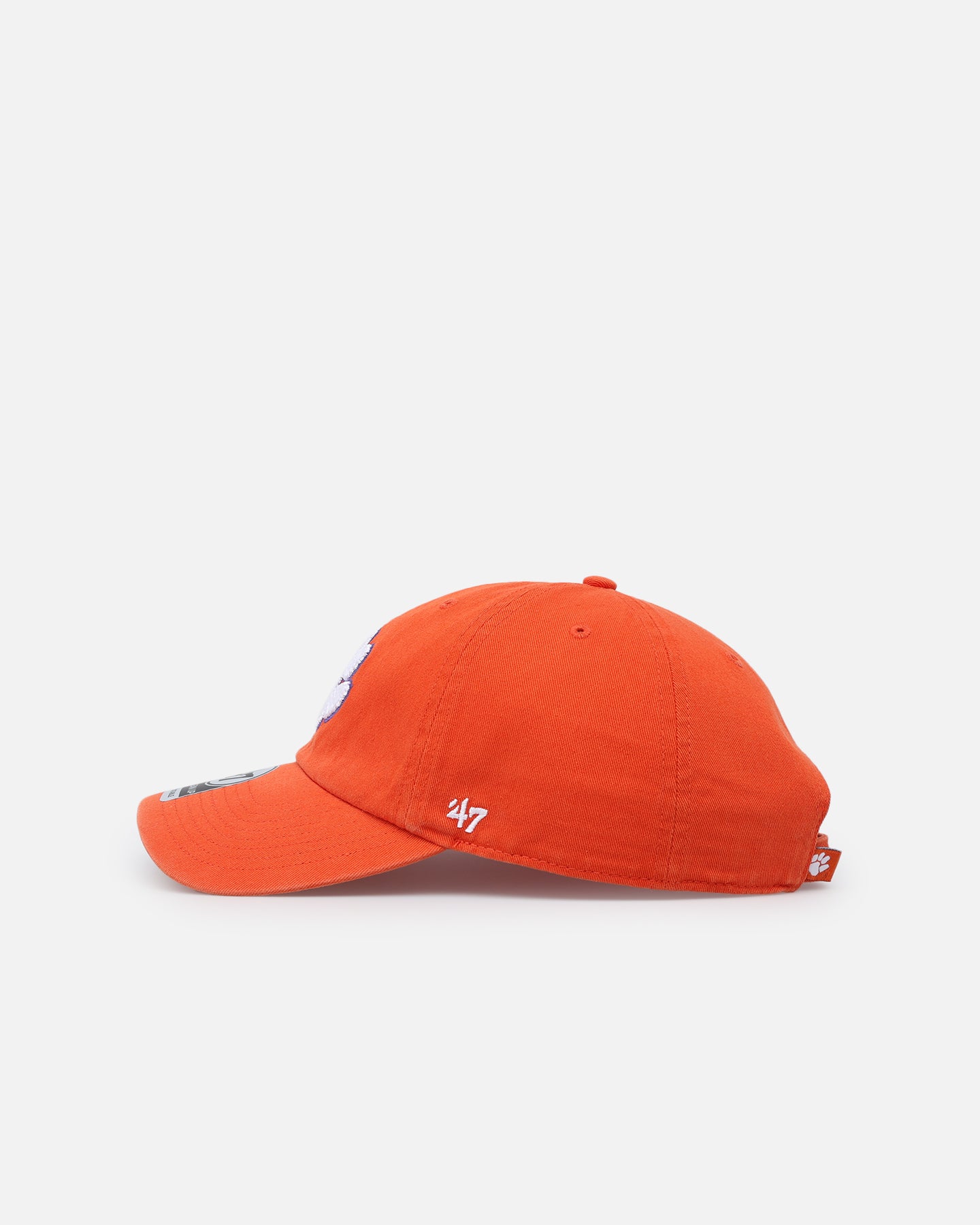 47 Brand Clemson Tigers 47 Clean Up Adjustable Strapback Hat - Orange - Perfect for Game Day, Tailgating & College Fan Gear
