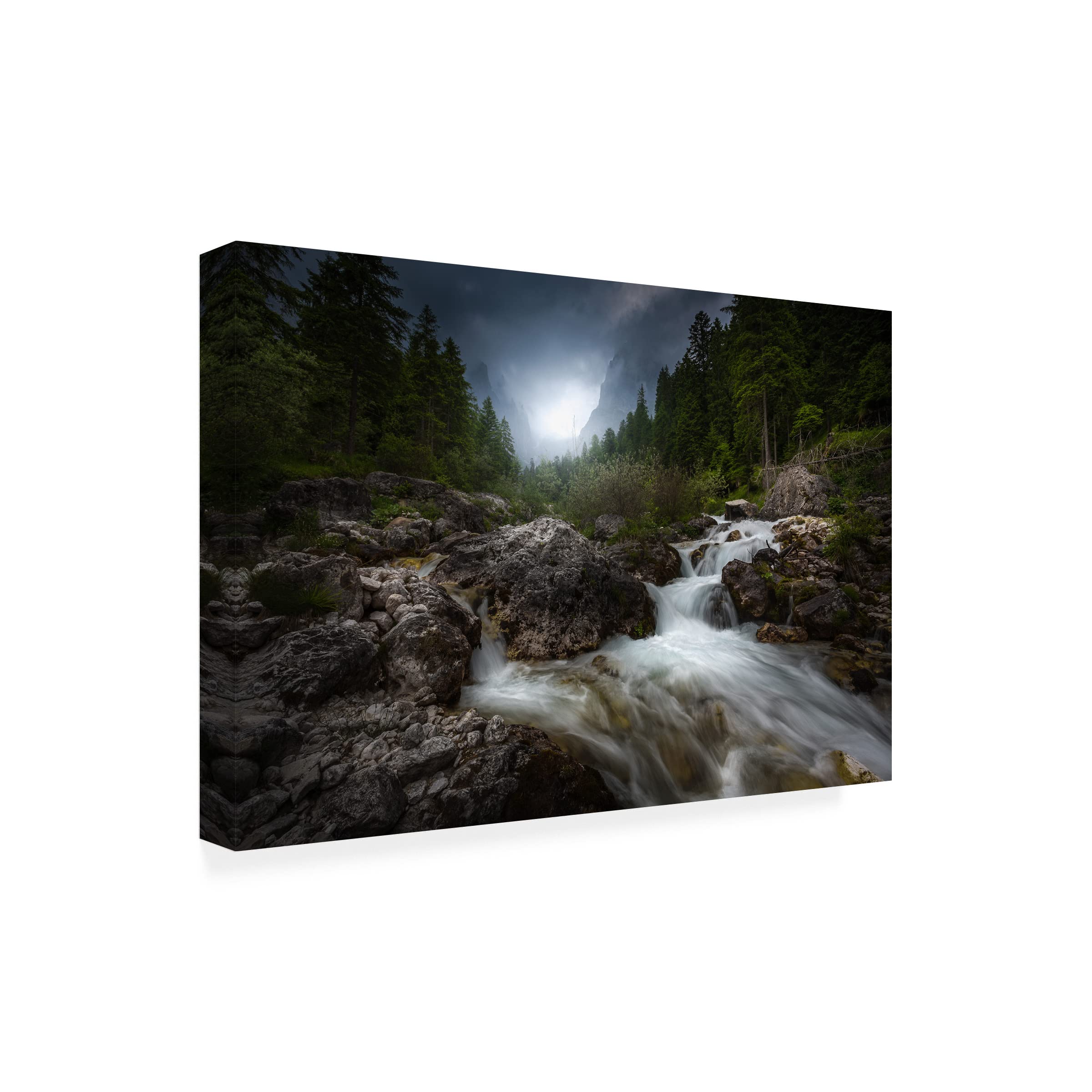 Francesco Tavani 'The River' Canvas Art Print - Premium Trademark Fine Art Wall Decor for Living Room, Bedroom & Office