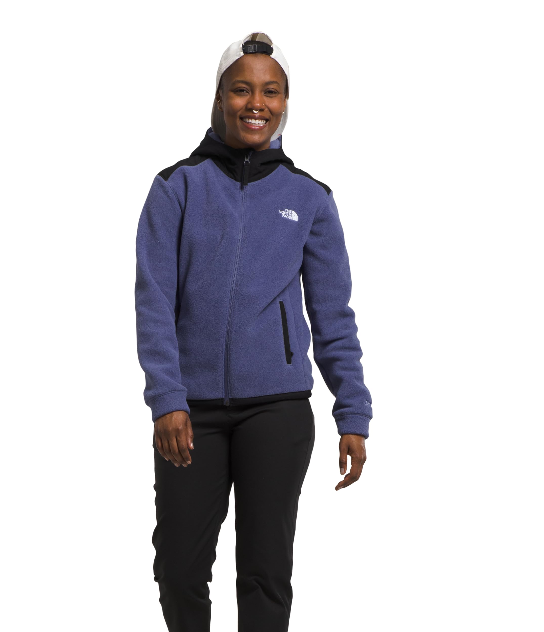 The North Face Women's Alpine Polartec 200 Full Zip Hooded Jacket - Lightweight Fleece Winter Coat for Hiking, Camping & Outdoor Activities
