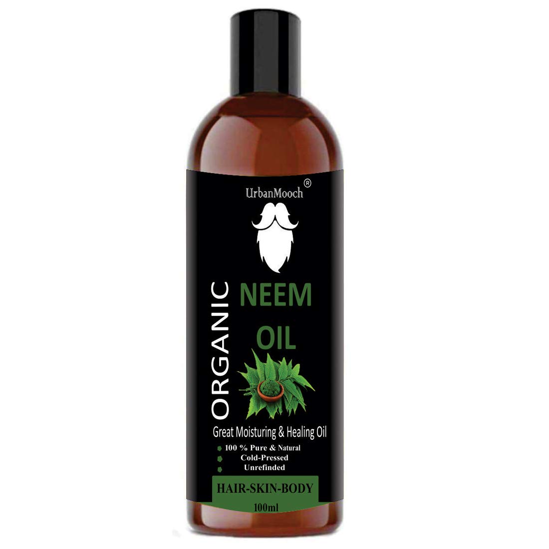 Pure & Natural Neem Oil for Anti-Dandruff & Hair Fall Treatment - 100ml | Organic Hair Care Solution for Scalp Health & Stronger Hair | Perfect for Daily Use & Hair Growth Routine