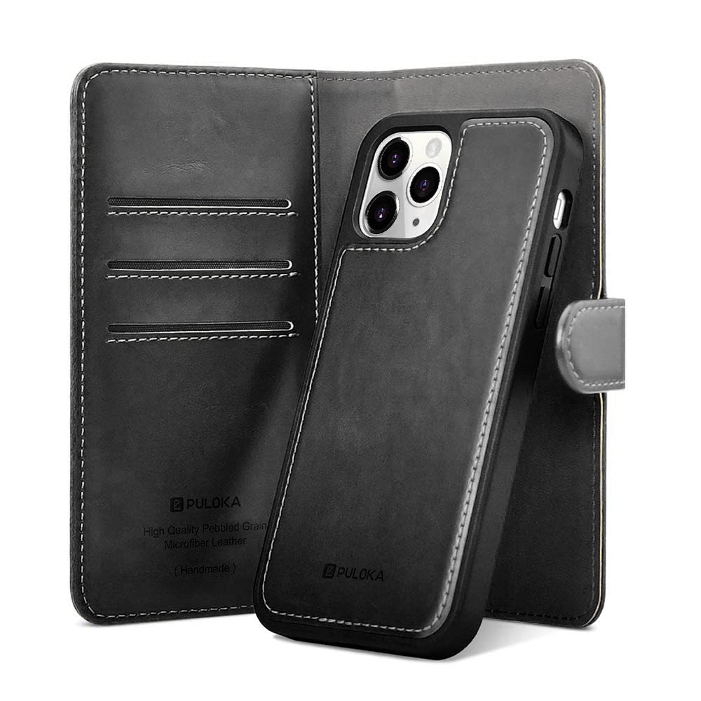 PULOKA Magnetic Detachable Wallet Case for iPhone 12 Pro Max (6.7