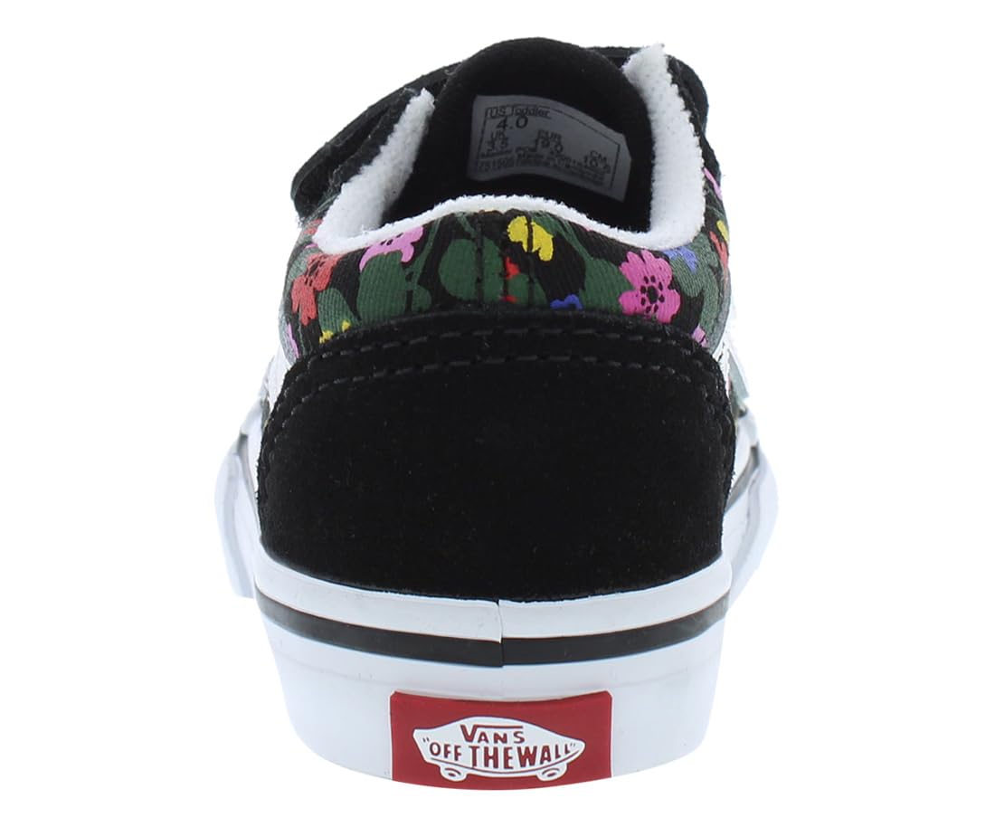 Vans Toddlers Old Skool V Shoes - Classic Skate Sneakers for Boys & Girls | Perfect for Playground, School & Everyday Wear