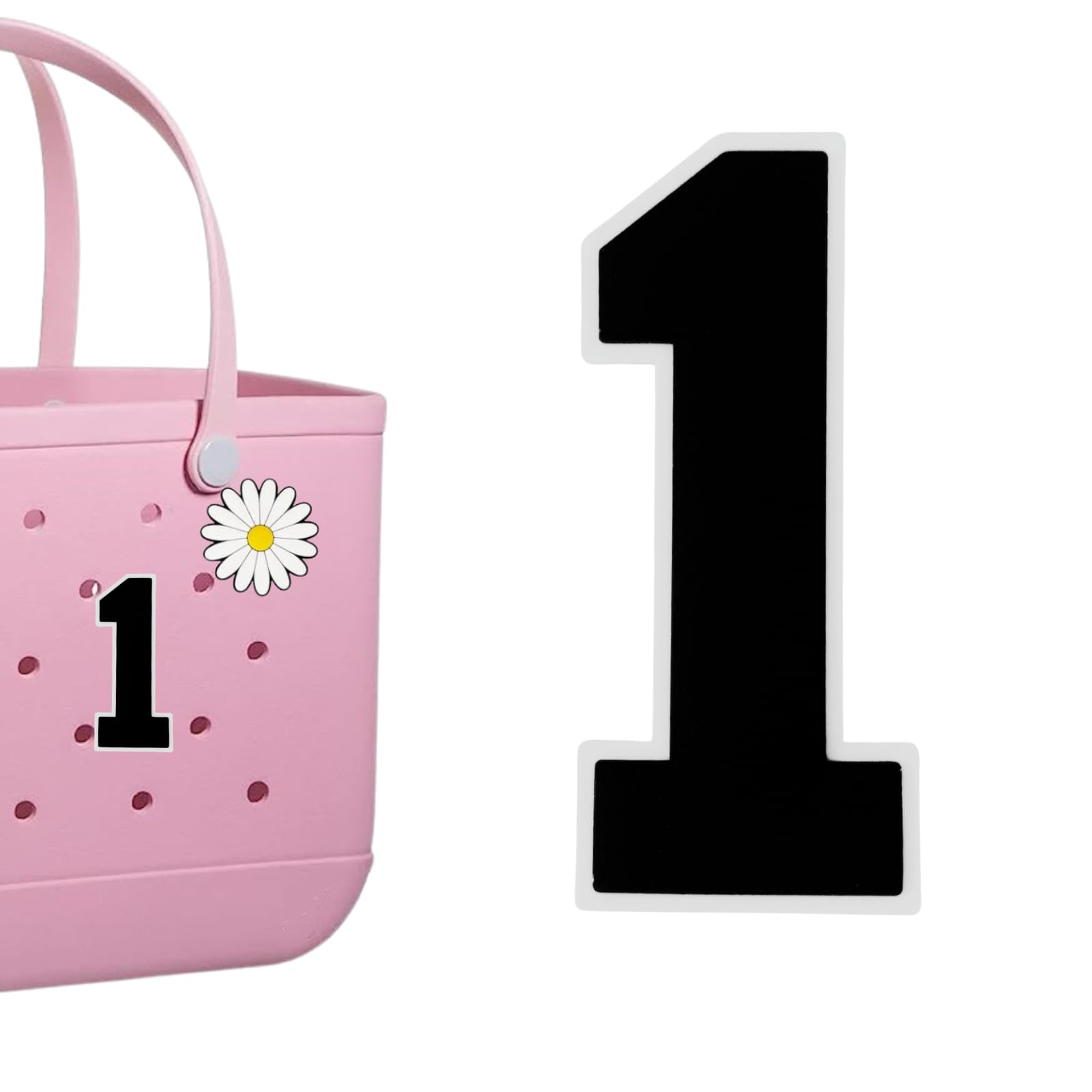 Number Charms 0-9 for Bogg Bag Accessories - Decorative Insert Charms for Rubber Beach Tote Bags - Perfect for Personalizing Your Summer Beach, Pool, and Travel Essentials