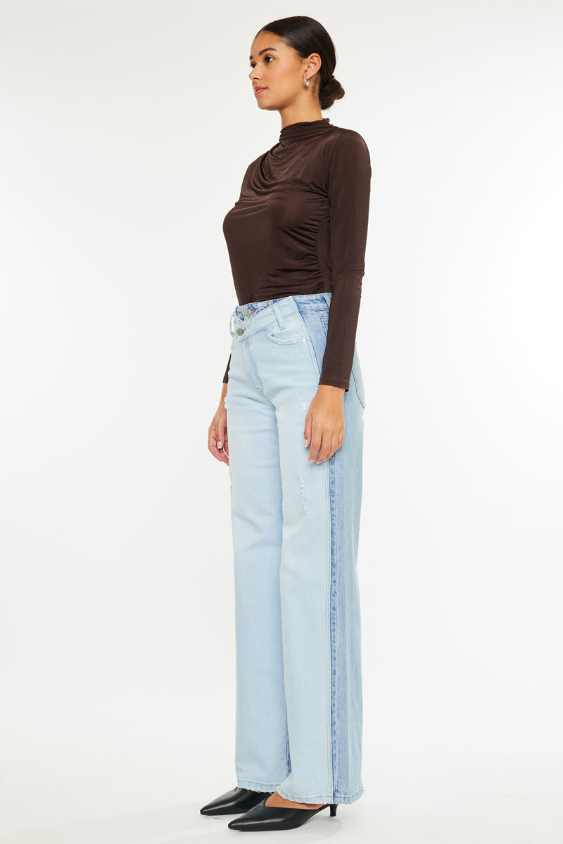 Clara High Rise Wide Leg Jeans for Women - Stretchy Denim Pants with Comfortable Fit - Perfect for Casual Outfits, Workwear & Everyday Style