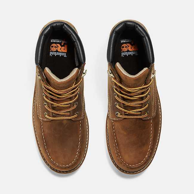 Men's Gridworks 6 Waterproof Steel Toe Work Boots - Heavy Duty Safety Shoes for Construction, Hiking & Outdoor Work - Slip Resistant & Comfortable Work Footwear