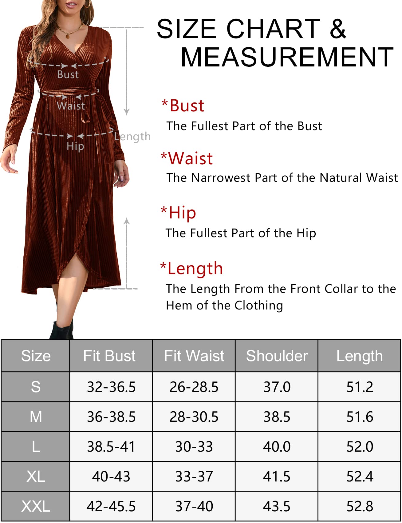 CYCLAMEN 2023 Velvet Wrap Dress - V Neck Ruffle Sleeves Long Maxi Dress for Women | Elegant Party, Wedding Guest & Cocktail Dress | Perfect for Evening Gala, Holiday Party & Special Occasions