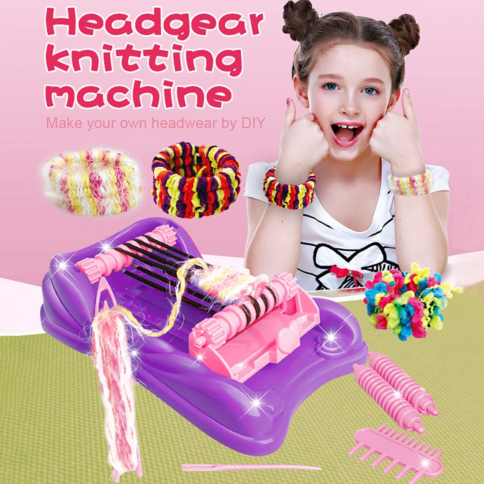 DIY Kids Headgear Making Machine Toy - Create Fun Headdresses & Bracelets for Parties, Crafts & Dress-Up Play