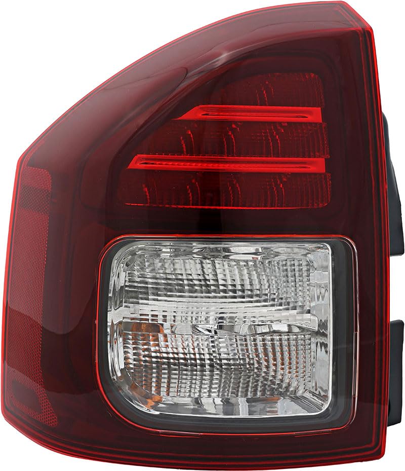 2014-2017 Jeep Compass LED Tail Light - Left Side Driver Replacement - Durable & Bright for Night Driving & Off-Road Adventures