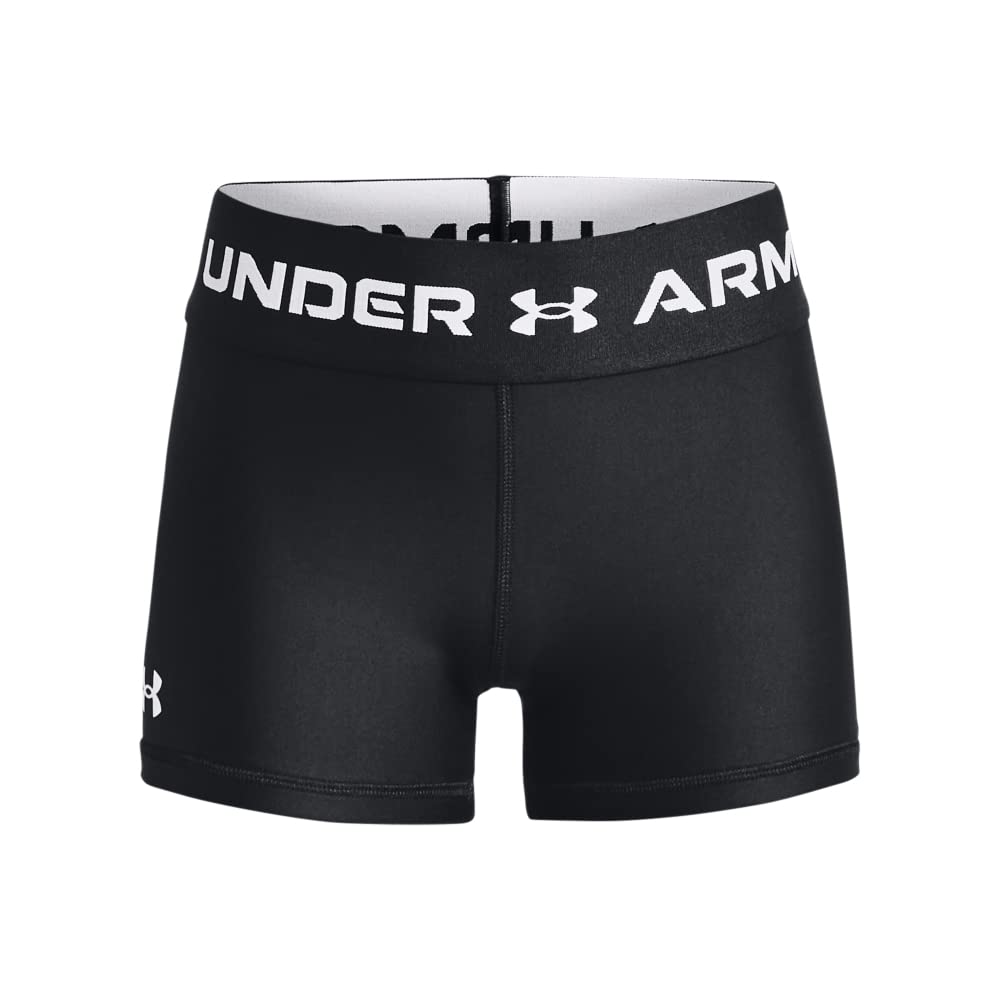 Under Armour Girls' HeatGear Shorty - Moisture-Wicking Athletic Shorts for Running & Training - Perfect for Gym, Sports & Active Play