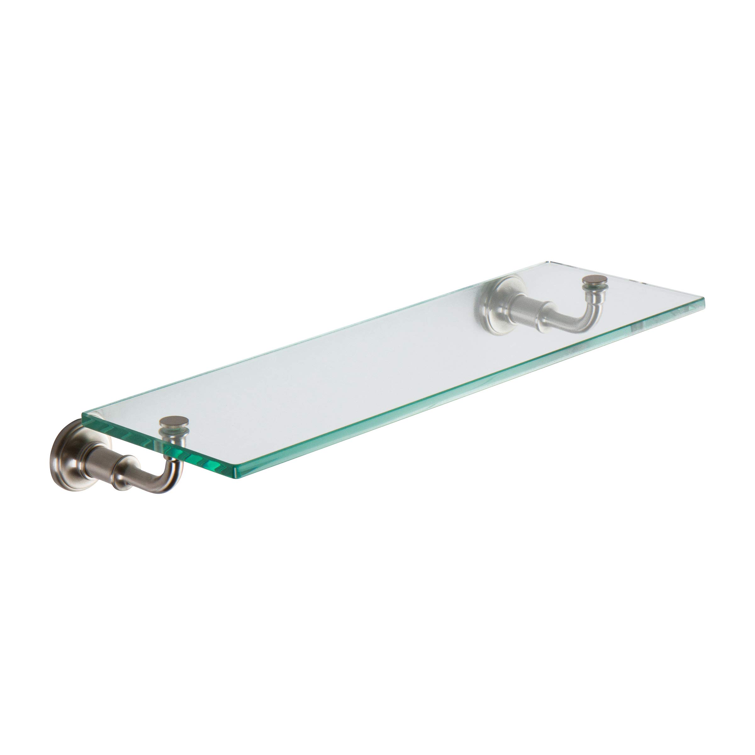 4534T-18/SN 18-Inch Columnar Shelf in Satin Nickel Finish - Perfect for Kitchen, Bathroom, or Office Storage & Organization