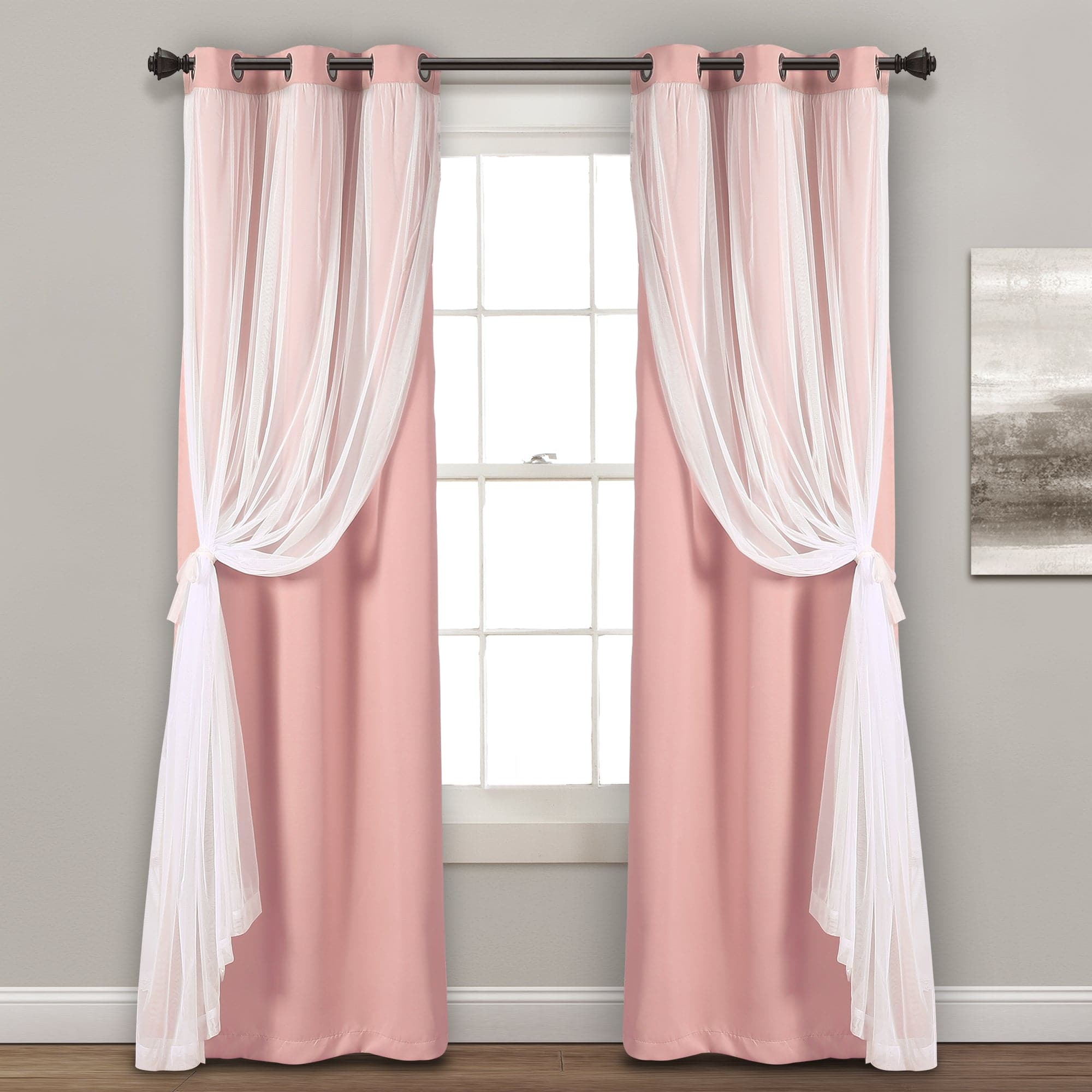 Blackout Curtains with Grommet Top & Insulated Lining - Thermal Sheer Window Panels for Bedroom, Living Room & Home Office - Energy Efficient & Noise Reducing