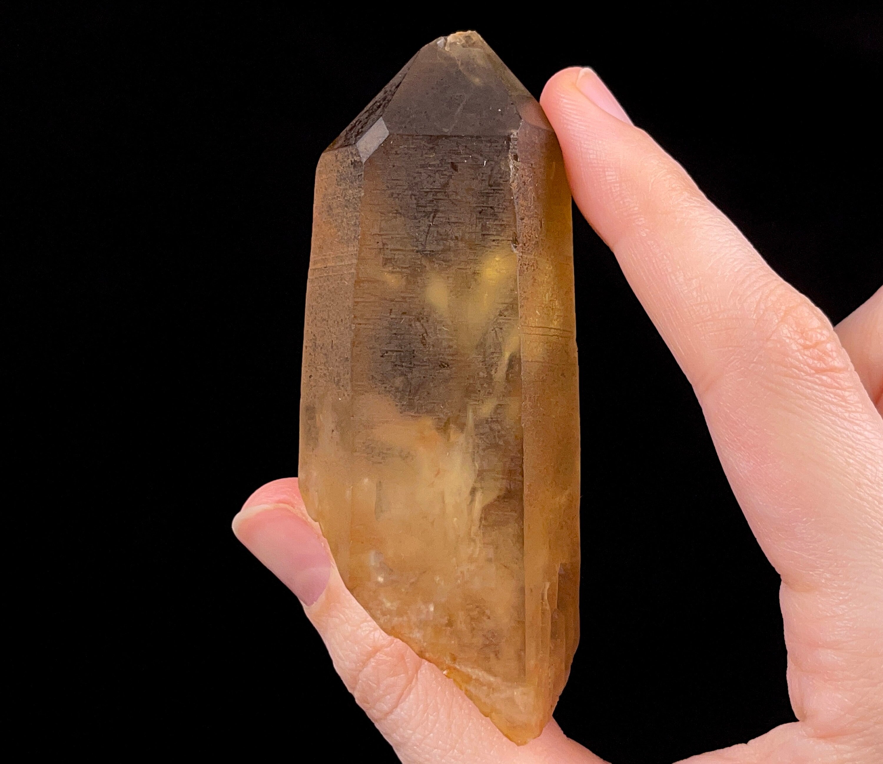 Natural Citrine Raw Crystal Point - November Birthstone, Healing Stone, Home & Office Decor, Feng Shui Crystal for Positive Energy - Perfect for Meditation, Gifts & Spiritual Healing