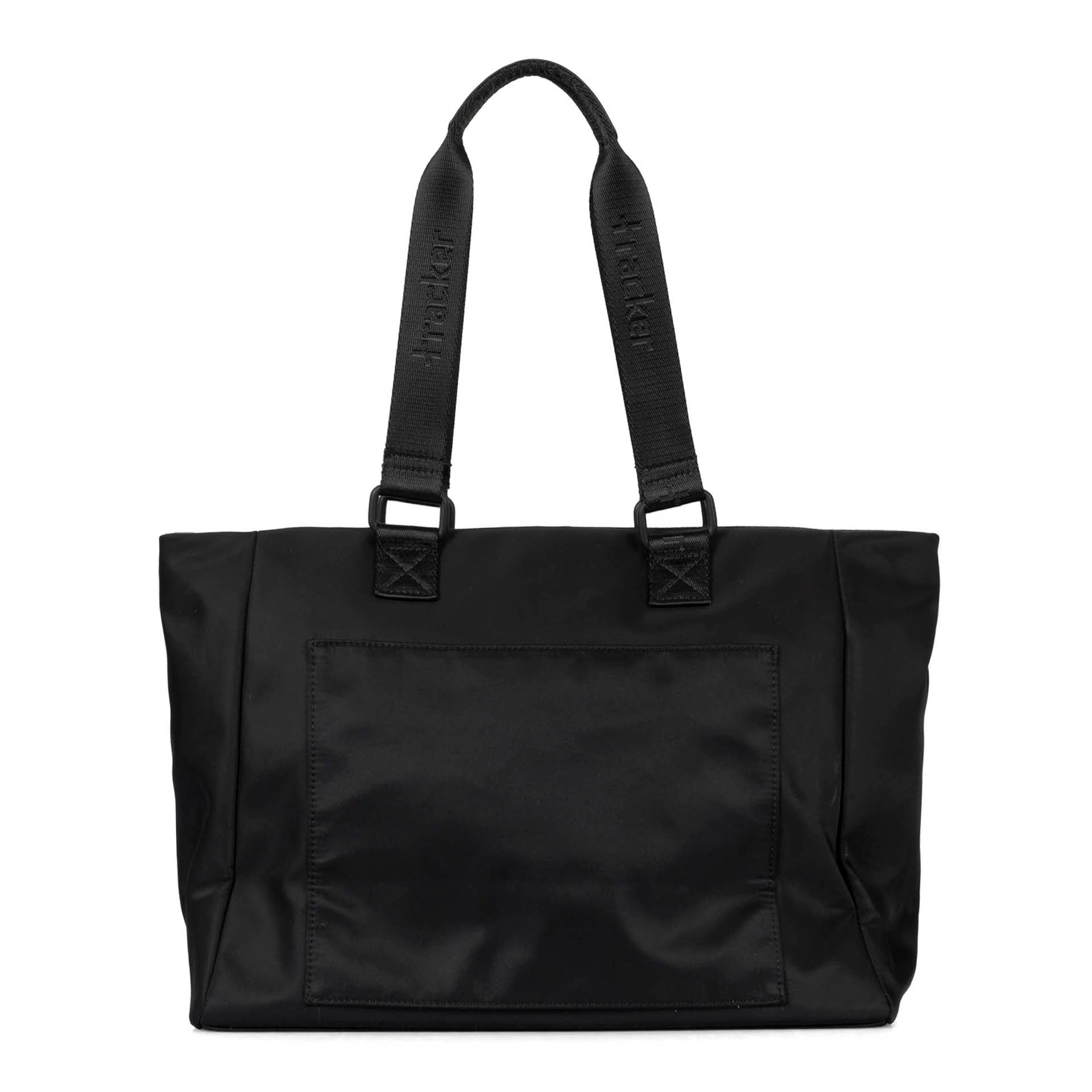 Tracker Basic Nylon RFID Blocking Tote Bag - Anti-Theft Travel & Commuter Essentials for Wallet, Phone & Passport Protection