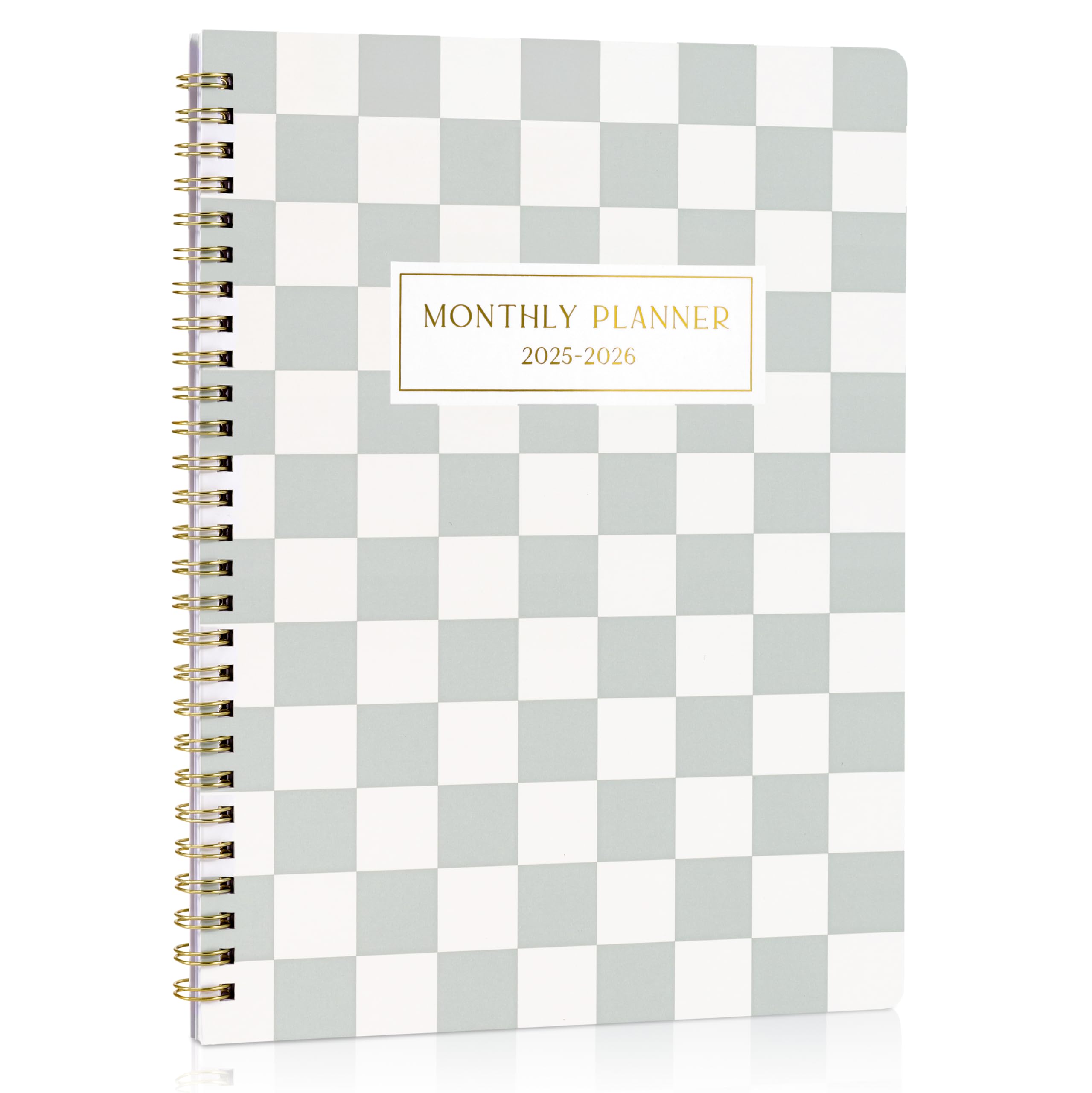 2025-2026 Checkered Monthly Planner & Calendar Book - Productivity Organizer with To-Do Lists for Work, School & Personal Tasks | January 2025-December 2026 | Perfect for Office, College Students & Daily Planning