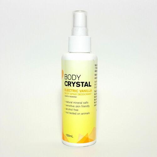 Body Crystal Mist Body Spray Deodorant - Vanilla Scent for Women | Long-Lasting Fragrance & Odor Protection | Perfect for Gym, Work & Daily Use