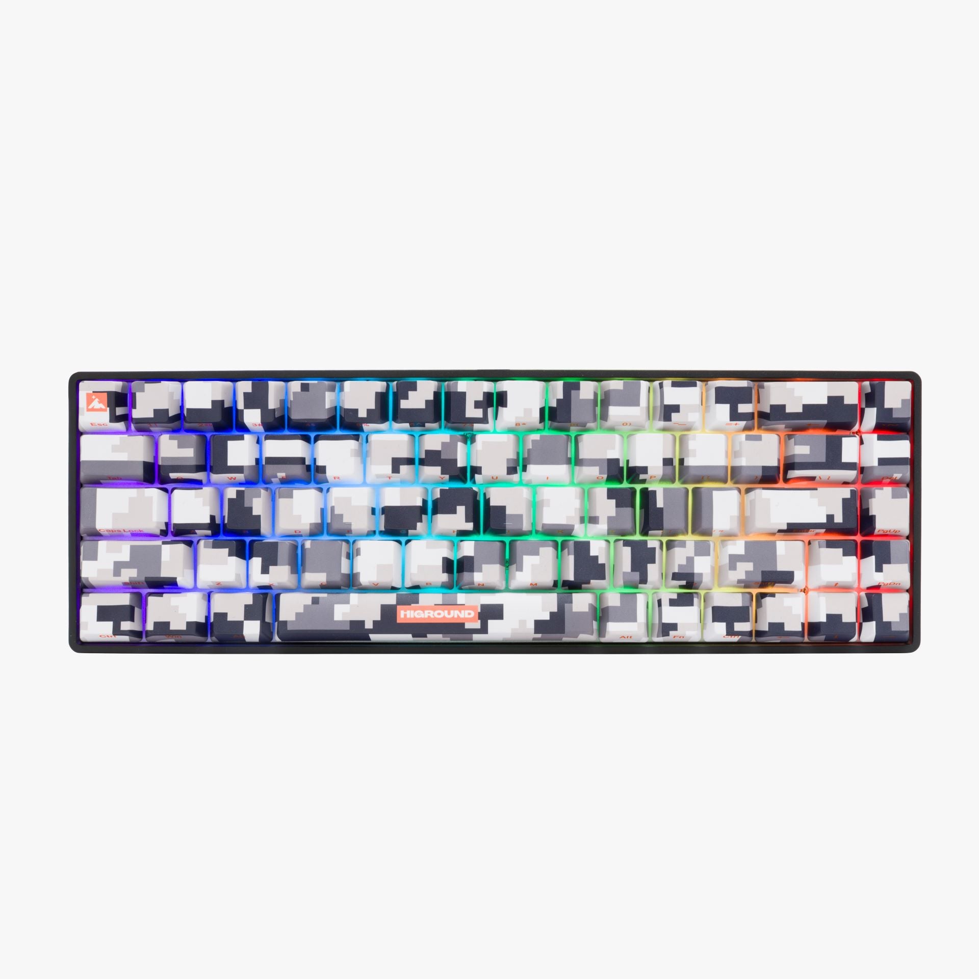 DIGICAMO Basecamp 65 Mechanical Keyboard - ARCTIC White | Compact 65% Layout, Hot-Swappable Switches, RGB Backlit | Perfect for Gaming, Office Work & Programming