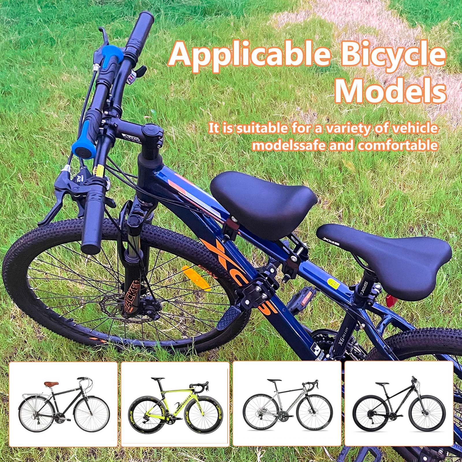 **Best Front Mount Toddler Bike Seat for Kids 2-5 Years - Adjustable Child Bicycle Seat with Foot Pedals - Universal Fit for Adult & Mountain Bikes - Perfect for Family Rides & Outdoor Adventures**