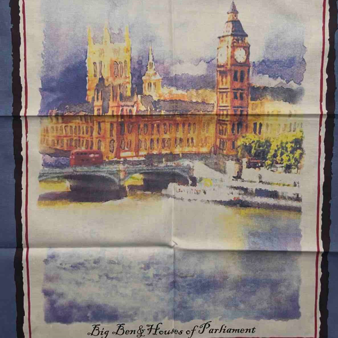 Premium Big Ben Cotton Tea Towel - Soft, Absorbent & Durable Kitchen Towel for Dish Drying, Hand Wiping & Decor - Perfect for British-Themed Kitchens, Gifts & Tea Time