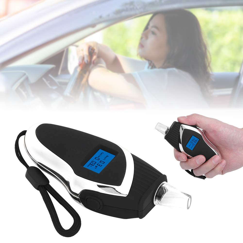 70 Blowing Tester Breathalyzer - Professional Alcohol Detector for Multiple Users, Accurate Drunk Driving Test with Digital Display - Ideal for Personal Safety, Workplace Testing, and Law Enforcement Scenarios