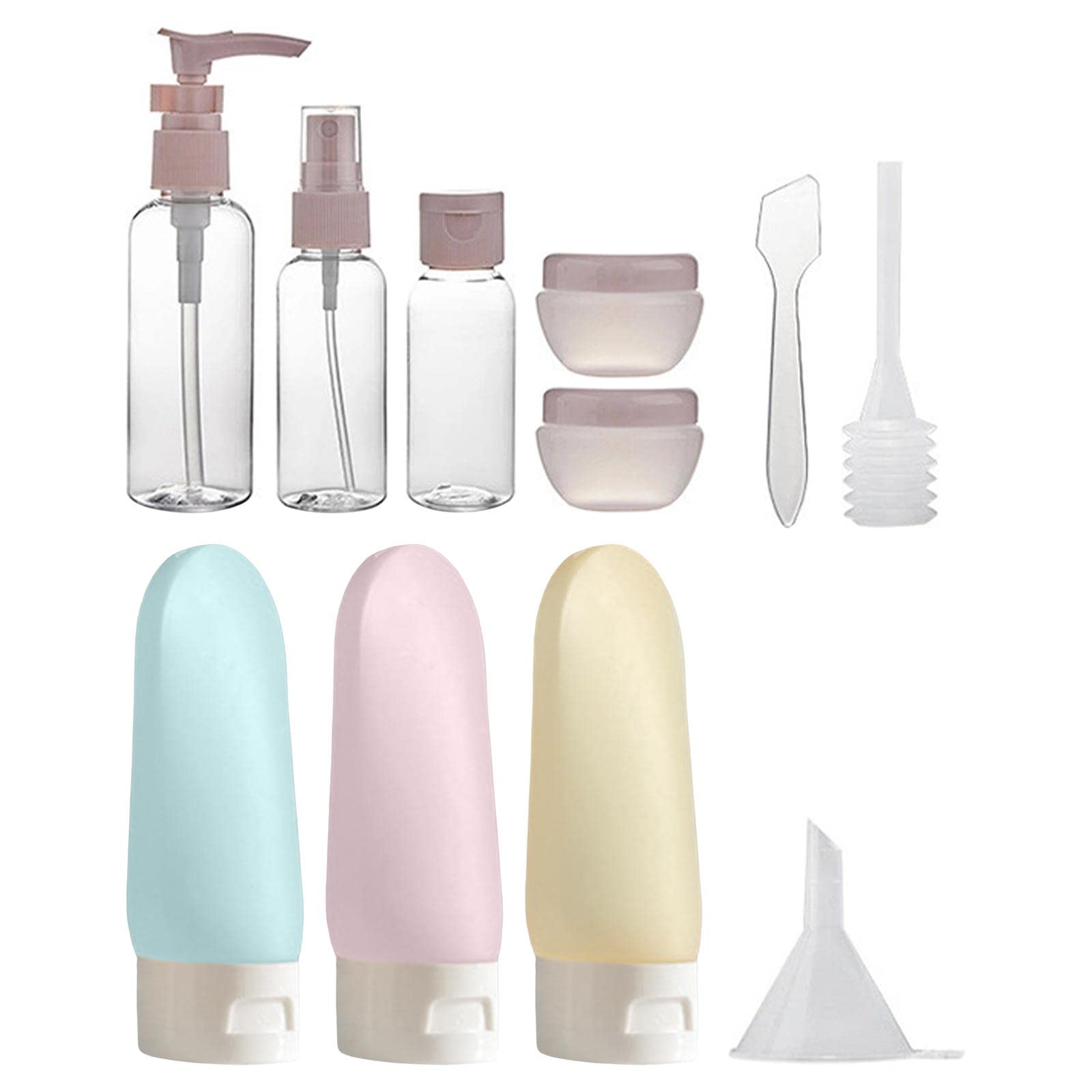 11-Piece Travel Bottle Set for Men - Leak-Proof Toiletry Containers for Camping, Gym & Travel | TSA Approved Portable Shampoo & Lotion Bottles