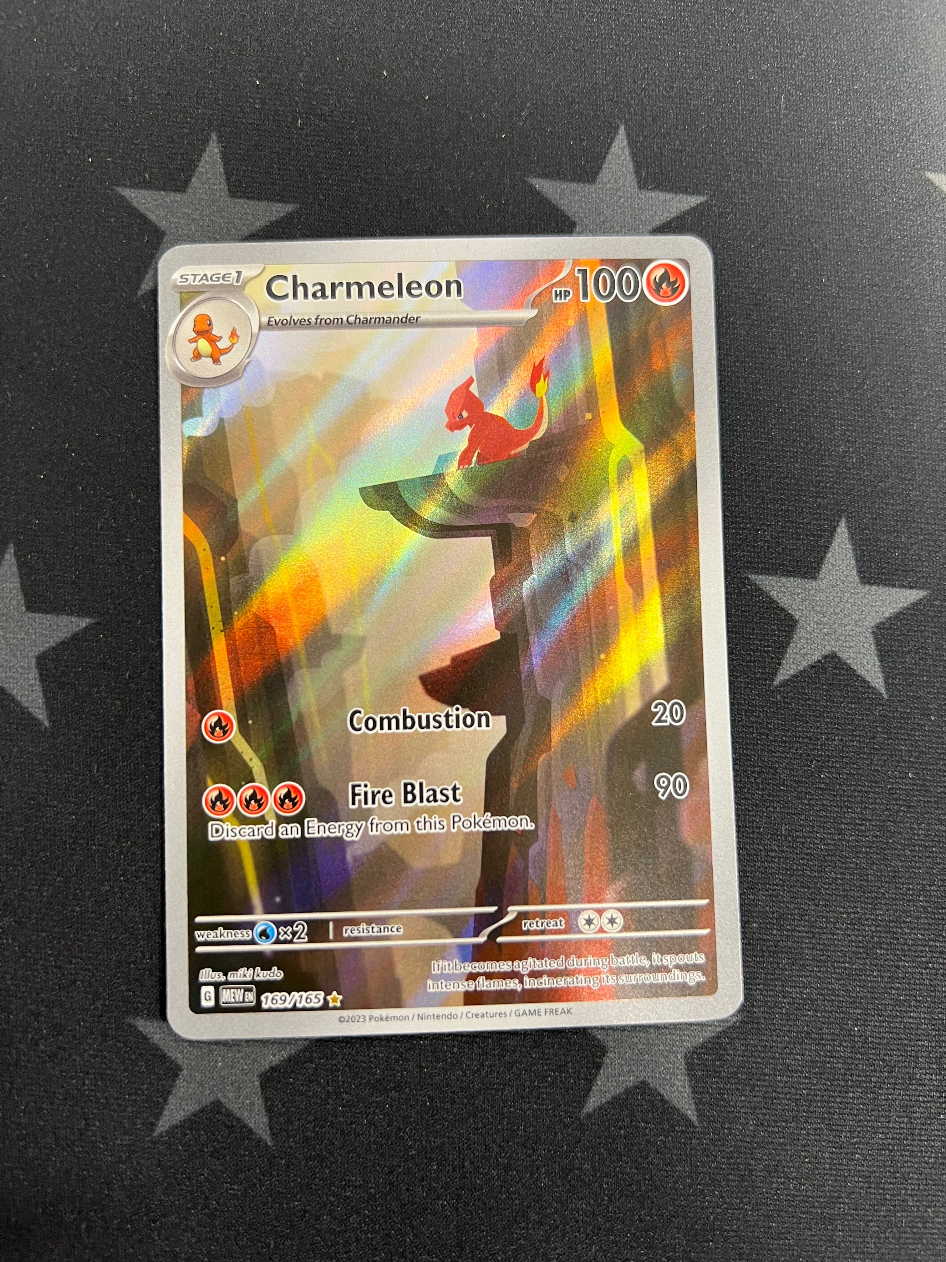 2023 Pokemon Charmeleon 169/165 151 Illustration Rare Trading Card - Collectible Game Card for Battles, Trading & Display