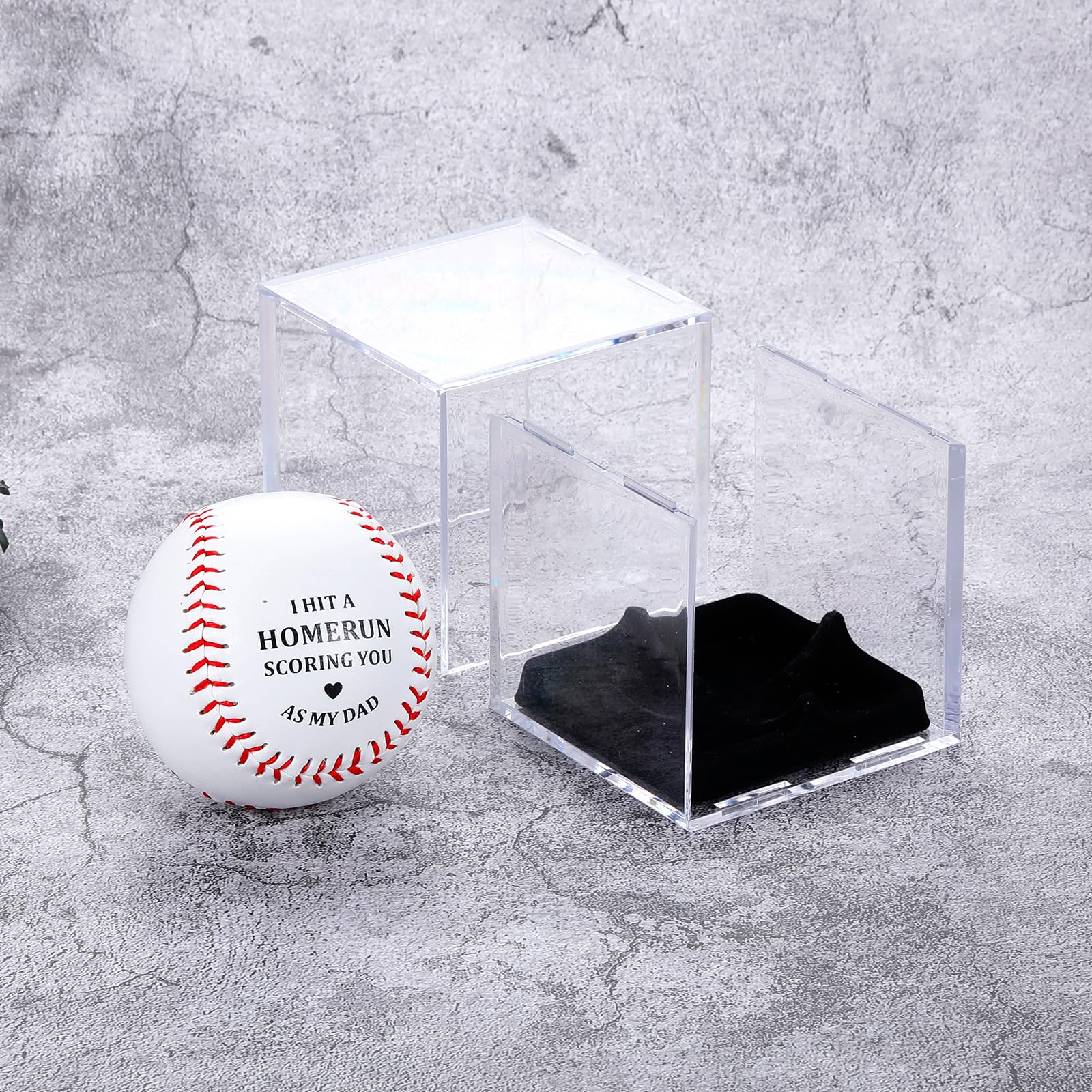 FANICE EOS Personalized Baseball Gift Set for Dad - Birthday, Father's Day, Valentine's Gift from Daughter, Son or Wife - Unique Present for Stepdad, New Dad & Him - Perfect for Baseball Fans & Special Occasions