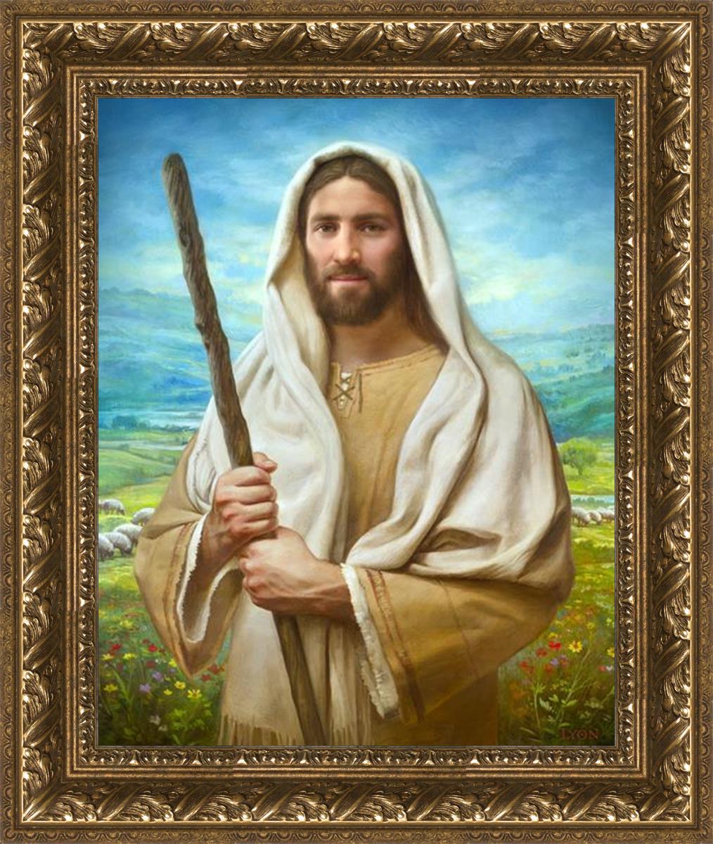 Feed My Sheep by Howard Lyon - Inspirational Christian Art Print for Home, Office & Church Decor - Perfect for Gifts & Spiritual Encouragement