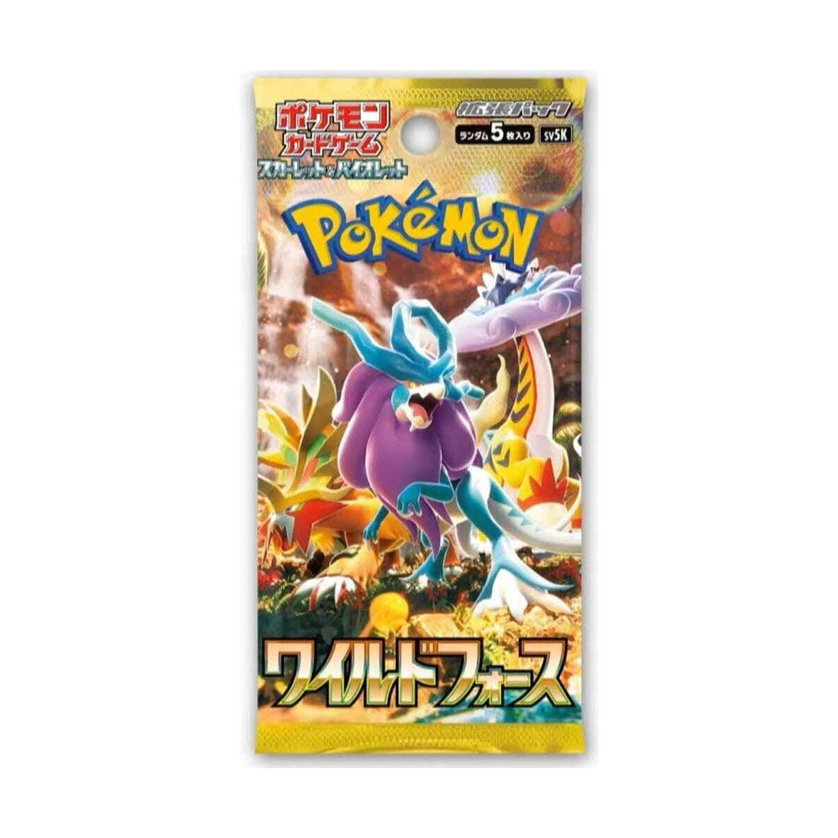 Pokemon Wild Force Japanese Booster Pack - Authentic Japanese Pokemon TCG Cards for Collectors & Players - Perfect for Trading, Battling & Display