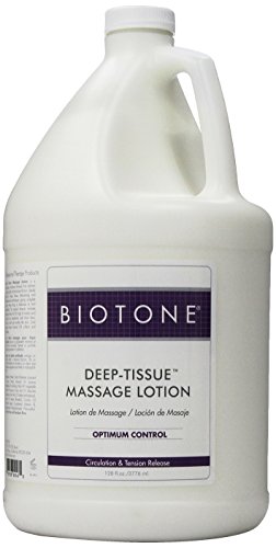 Biotone Deep Tissue Massage Lotion - 128 oz (1 Gallon) Professional Massage Cream for Pain Relief & Muscle Relaxation - Ideal for Spa, Physical Therapy & Home Use