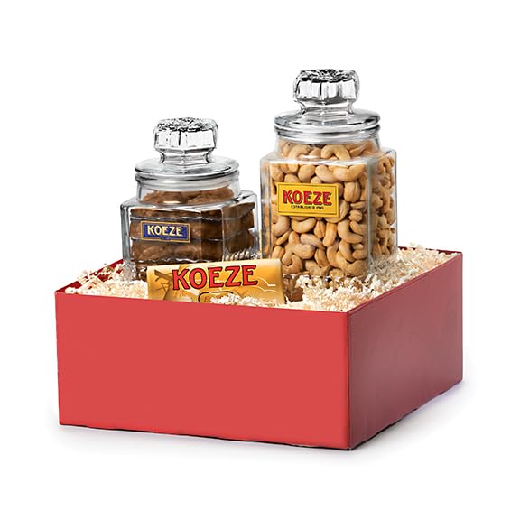 Premium Koeze's Executive Pack Cashew Gift Set - Gourmet Nut Gift Basket for Christmas, Holidays & Corporate Gifting | Perfect for Office Parties, Client Appreciation & Luxury Holiday Presents
