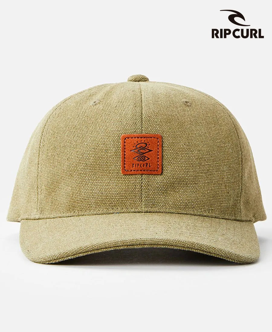 Rip Curl Snapback Hat for Men - Adjustable Green Baseball Cap for Surfing, Skateboarding & Outdoor Activities