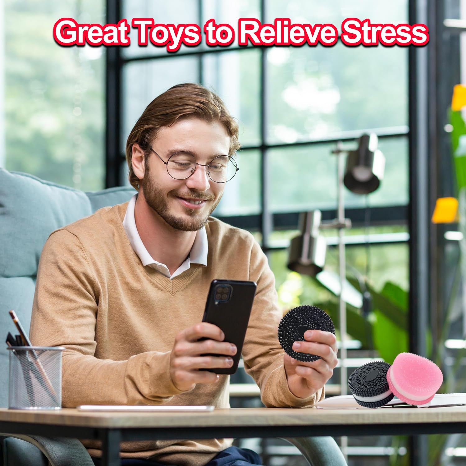 2 Pack Stress Relief Squishy Toys - Ultra Soft Silicone Taba Squeeze Toys for Anxiety & Stress Relief | Perfect for Office, School, Travel & Home Relaxation