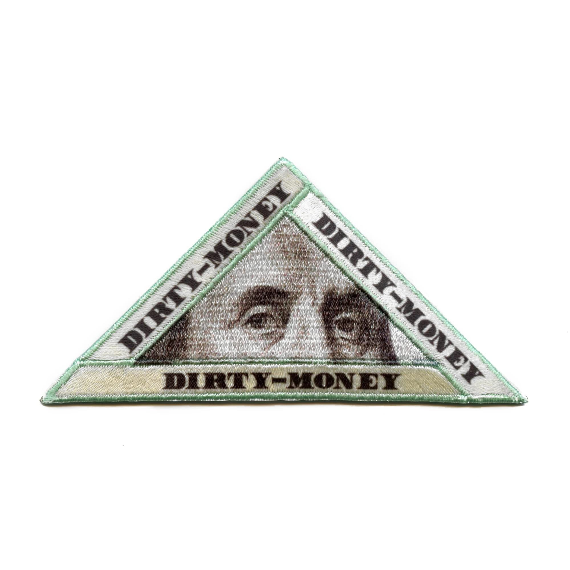 Benjamin Franklin Dirty Money Embroidered Iron On Patch - Hip Hop Style for Jackets, Hats & Backpacks - Perfect for DIY Customization & Streetwear Fashion