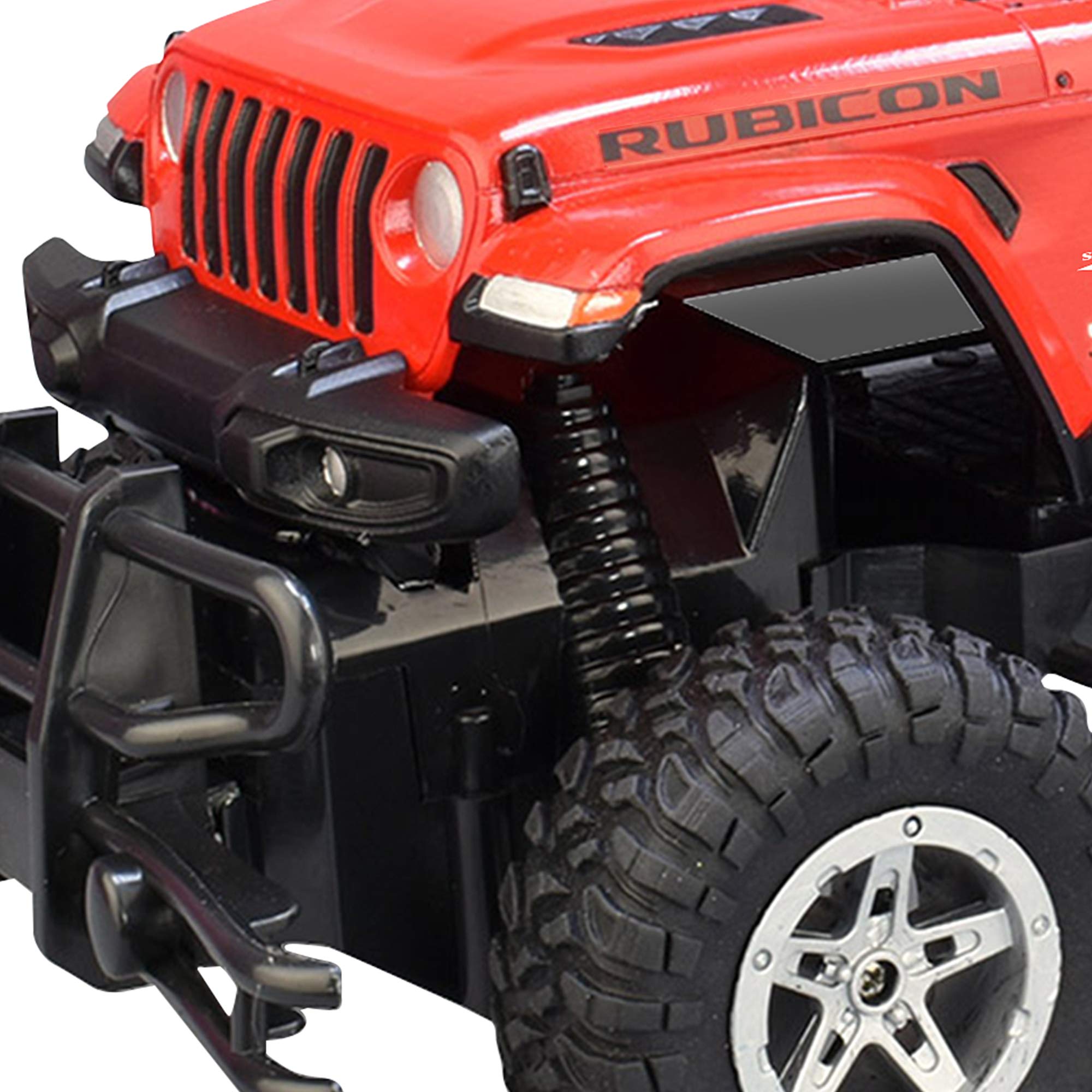 1:16 Scale RC Truck Jeep Rubicon - 2.4GHz Remote Control Car with Rechargeable Battery & Fast Charger | Off-Road High Speed Hobby Vehicle for Kids & Adults | Perfect for Backyard Racing, Trail Adventures & Indoor Play | Ages 6+