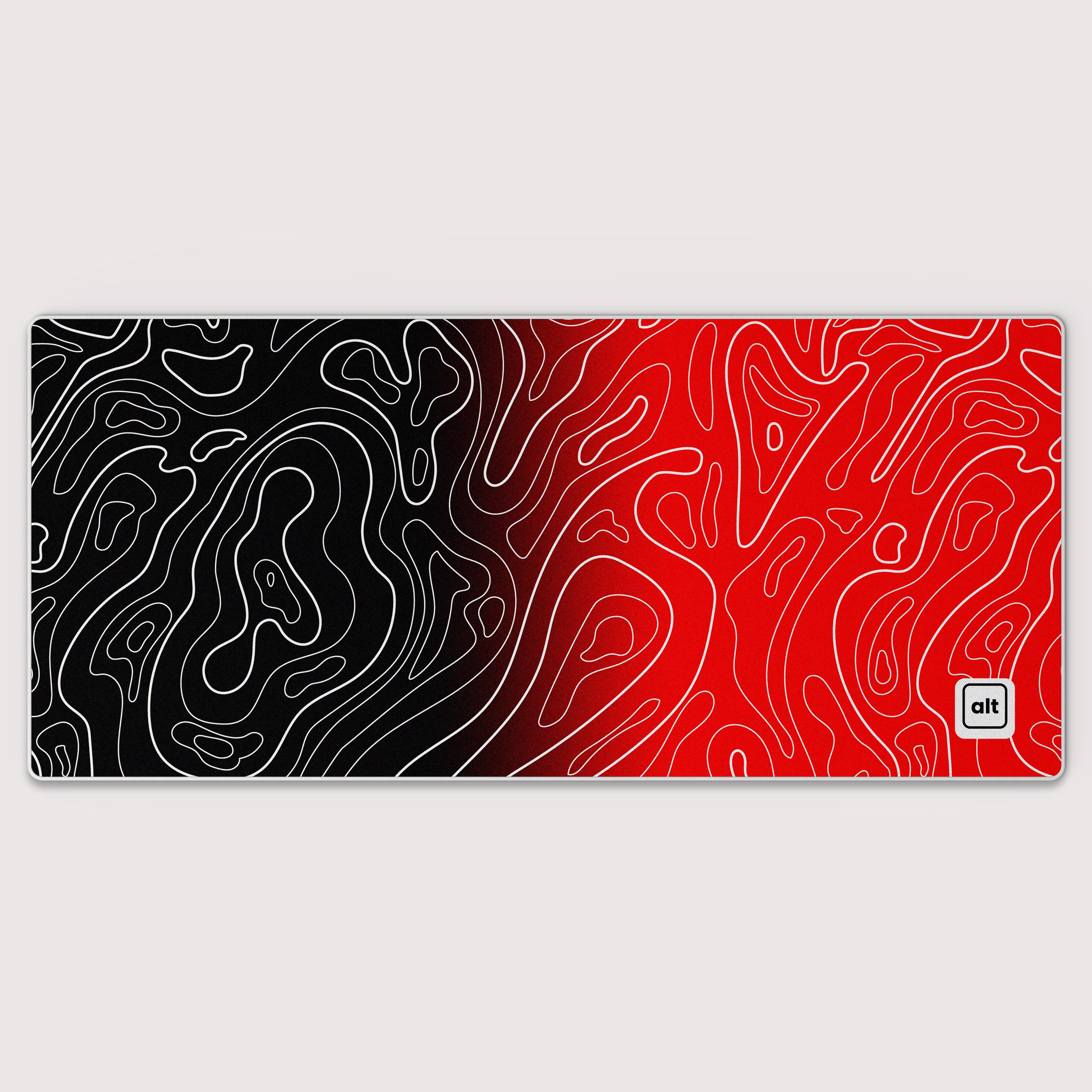 Premium Flaming Ombre Damascus Gaming Mouse Pad - Non-Slip Rubber Base, Smooth Surface for Precision Control - Perfect for PC, Laptop, Office & Esports Gaming Setup